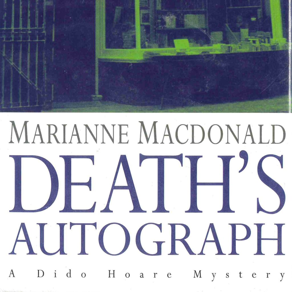 Cover of Death's Autograph by Marianne Macdonald.